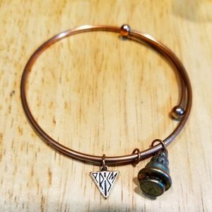 2 for $30:  Triangle and Cone Charm Bracelet #2